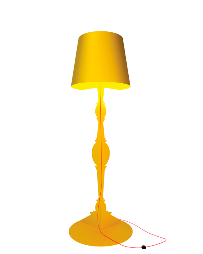 Demi 270 gulvlampe, gul