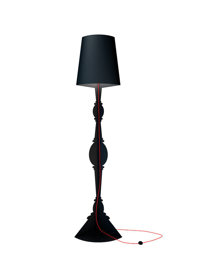 Demi 90 gulvlampe, sort