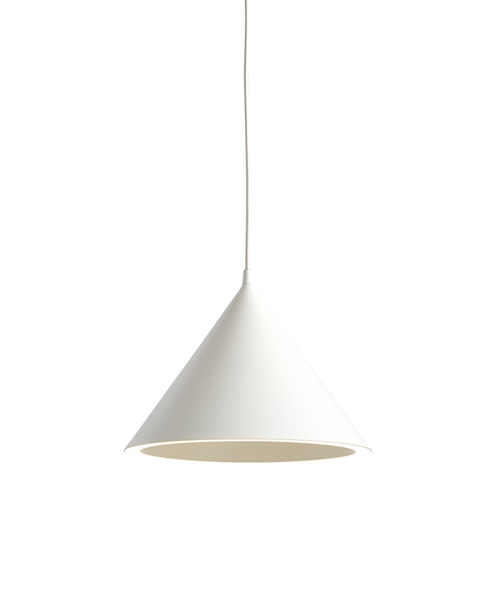 Annular pendel stor, hvid