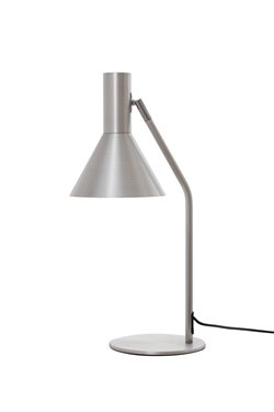 LYSS bordlampe, børstet aluminium