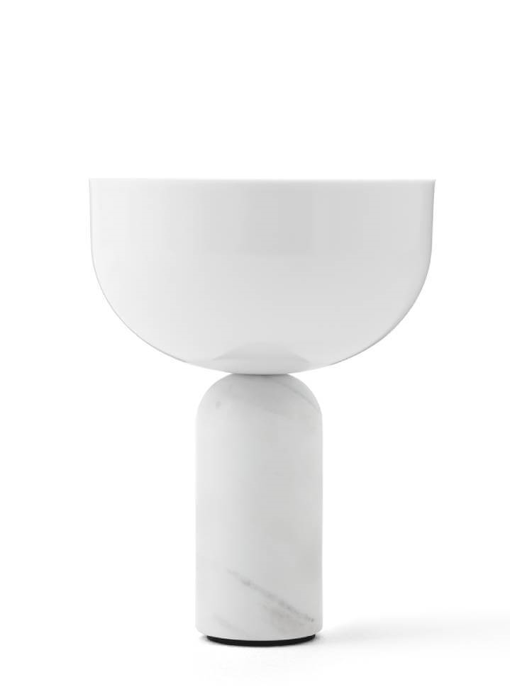 Kizu Portable bordlampe, hvid marmor