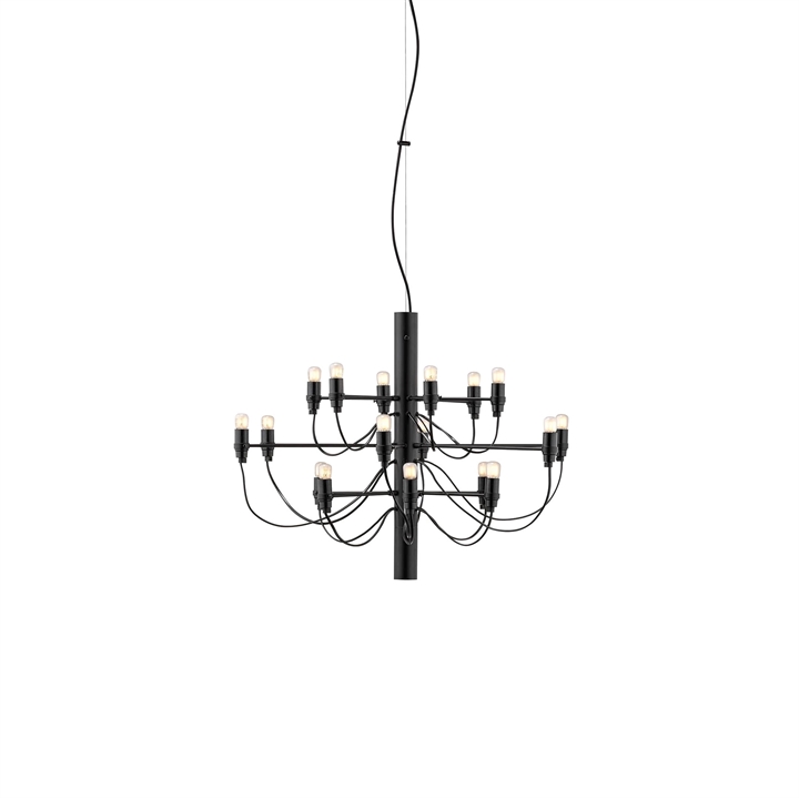 2097/18 lysekrone LED, sort