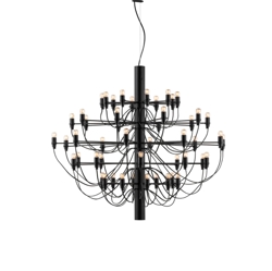 2097/50 lysekrone LED, sort