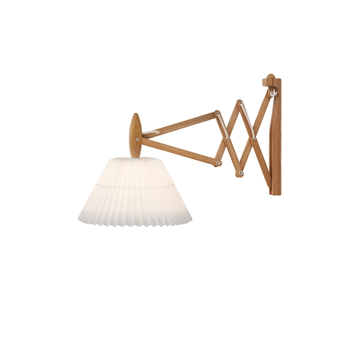 Sax 223-2/17 væglampe, lys eg/papir