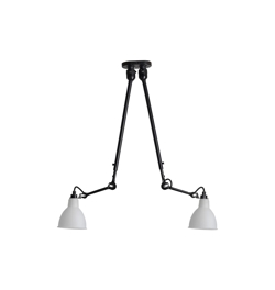 Lampe Gras No 302 Double loftlampe, sort/polycarbonat 
