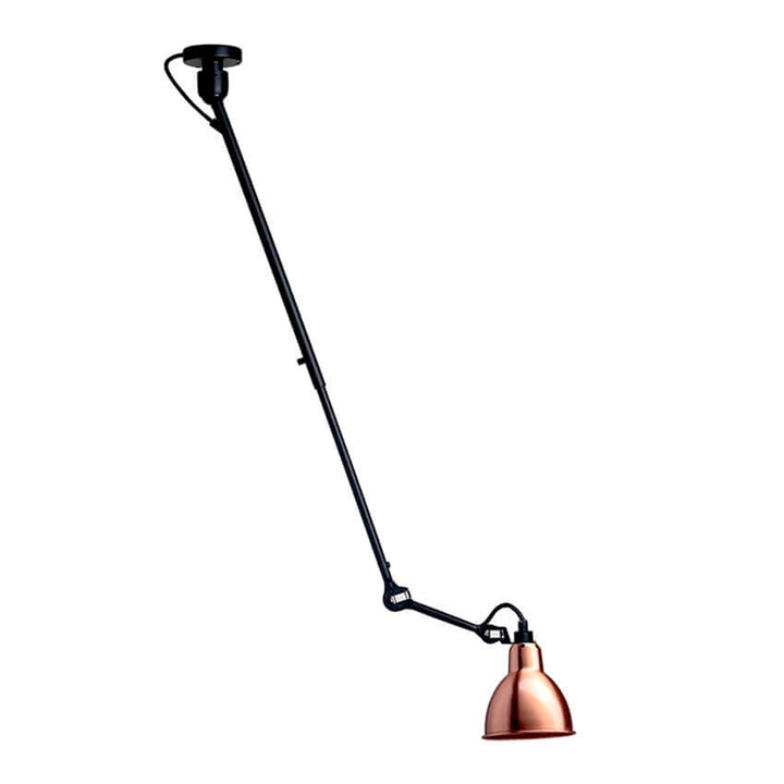 Lampe Gras No 302 loftlampe, sort/kobber