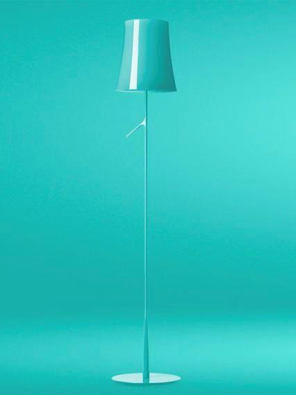 Birdie Lettura - Gulvlampe, on/off, water green