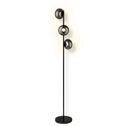 Decor Satellite gulvlampe, sort/krom