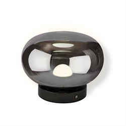 Decor Satellite genopladelig bordlampe, sort/krom