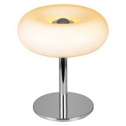 Decor Lunea bordlampe, hvid/krom
