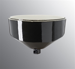 Reservedel: Ifö Loftroset porcelæn Ø110/H61mm, sort, IP20