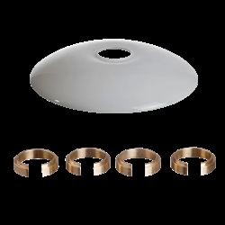 Reservedel: Louis Poulsen PH 2/1 reserveglas overskærm m/balance ringe