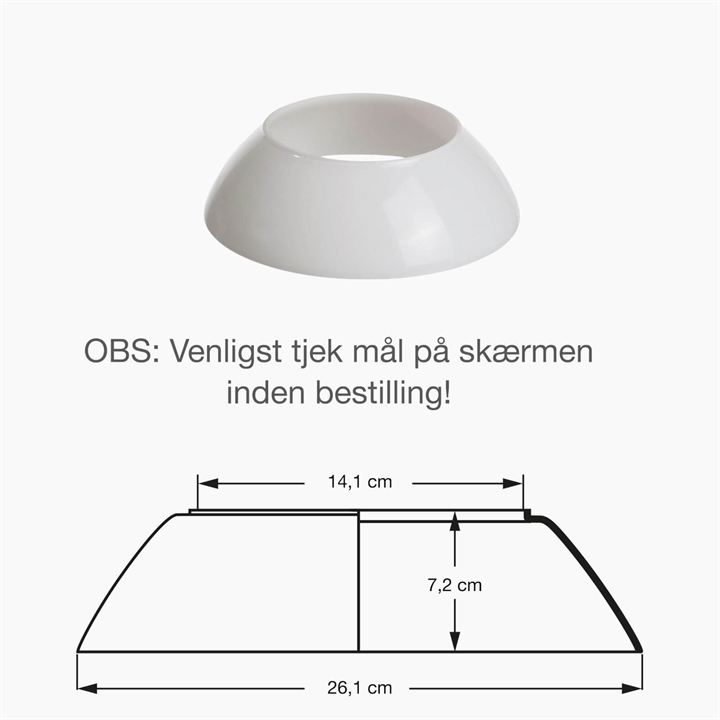 PH 4½-4 glas mellemskærm