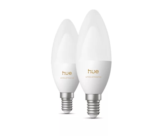 Philips Hue White Ambiance 3,7W LED E14 B39 500lm (2 stk.)