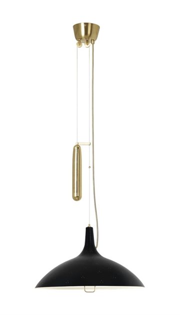A1965 Pendel, Messing/Sort 