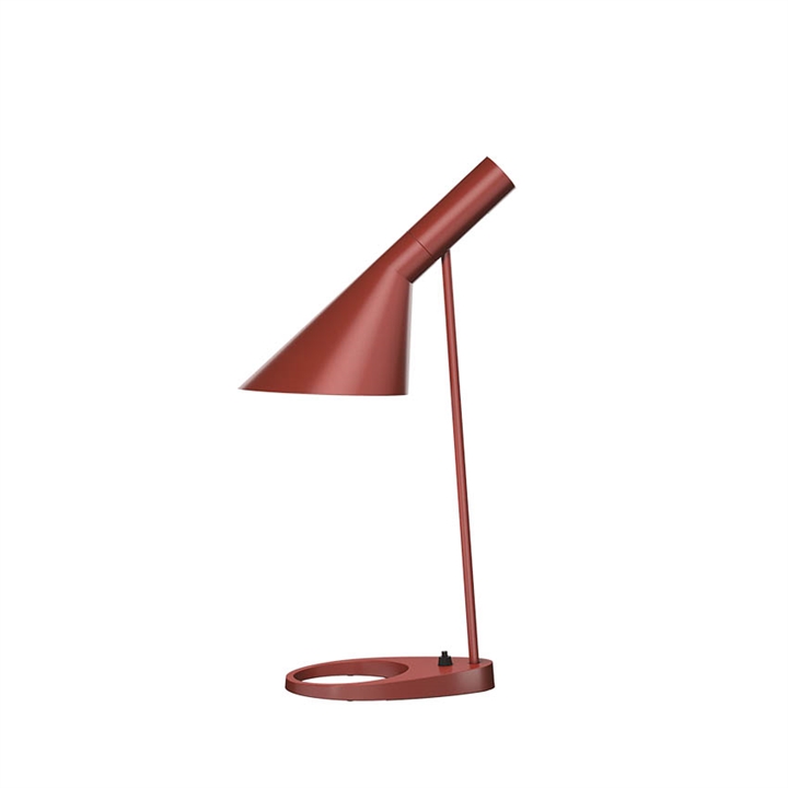AJ bordlampe, rust rød