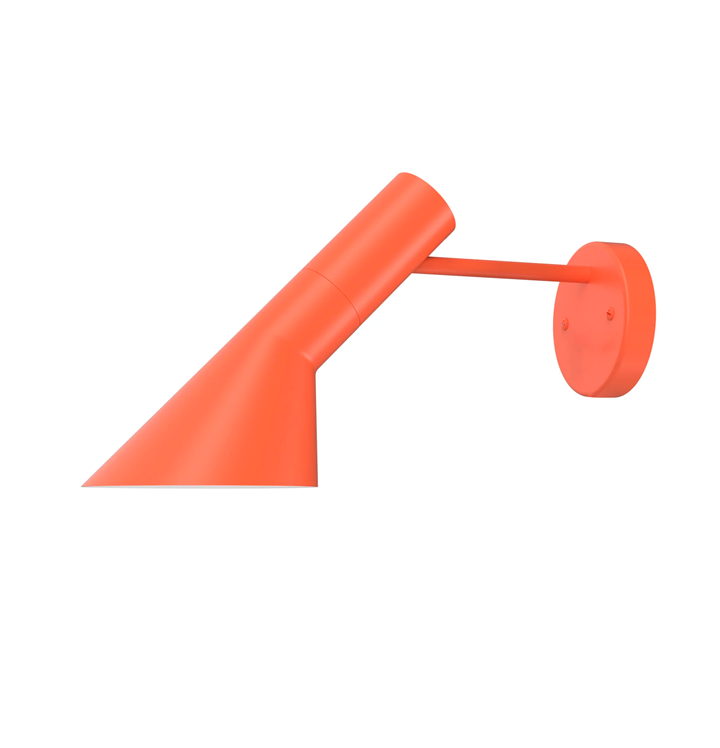 AJ væglampe u/afbryder, electric orange