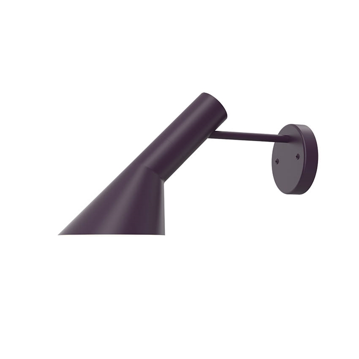 AJ væglampe u/afbryder, aubergine
