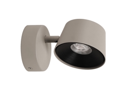 Direction Short væglampe, mat grå