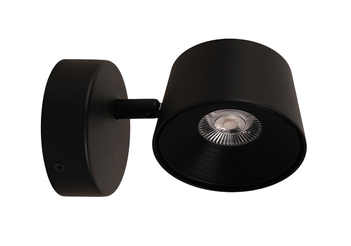 Direction Short væglampe, sort