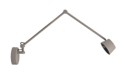 Direction væglampe, mat grå