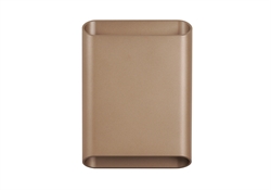 Shell væglampe, latte