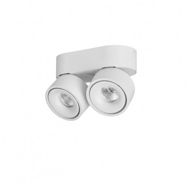 LOOM DESIGN Aim LED-loftspot, 2 lyskilder, sort