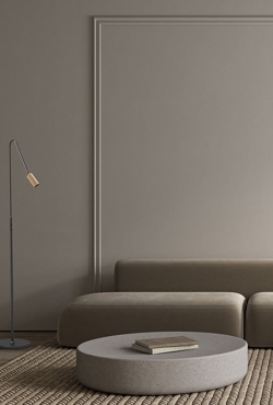 Decor F1 gulvlampe, sort/alu