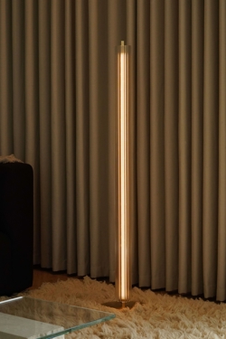 Lirra gulvlampe, messing