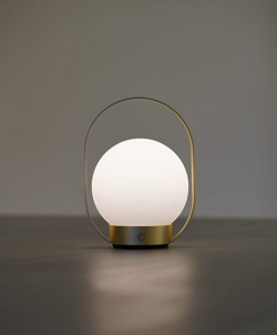 Palla T1 batterilampe / bordlampe, messing