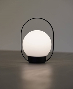 Palla T1 batterilampe / bordlampe, mat sort