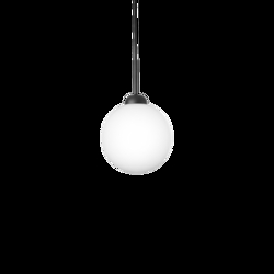 Apiales 1 Large pendel, satin sort/opal