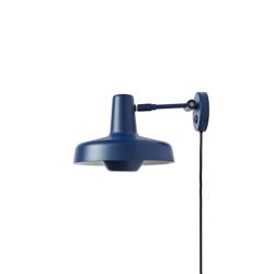 ARIGATO væglampe ekstra kort, blå