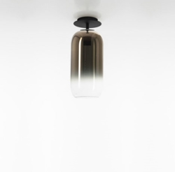 Gople Mini loftlampe, sort/bronze