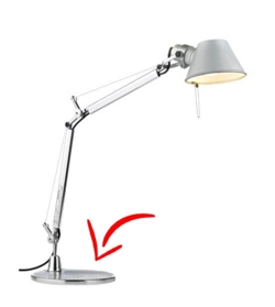 Reservedel: Fod til Tolomeo Micro bordlampe, aluminium