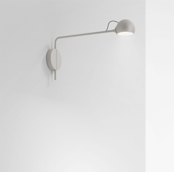 Ixa væglampe hardwired, gråhvid