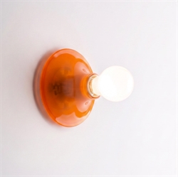 Teti væglampe / loftlampe, transparent orange