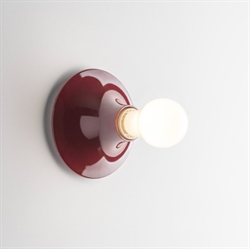 Teti væglampe / loftlampe, ruby red