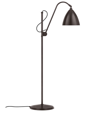 Outlet: Bestlite BL3M gulvlampe, Sort messing (all brass) (2. sortering)