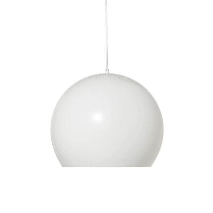 Ball Pendel Ø40, Mat hvid