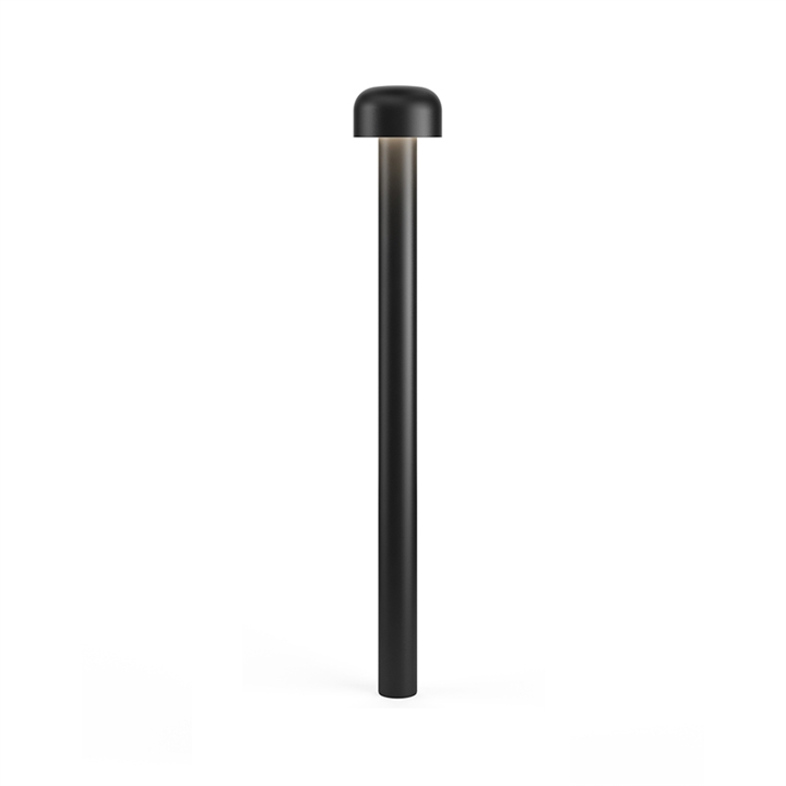 Bellhop Bollard H850 udendørs gulvlampe, sort