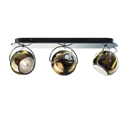 Beluga 3 væglampe/loftlampe, brun