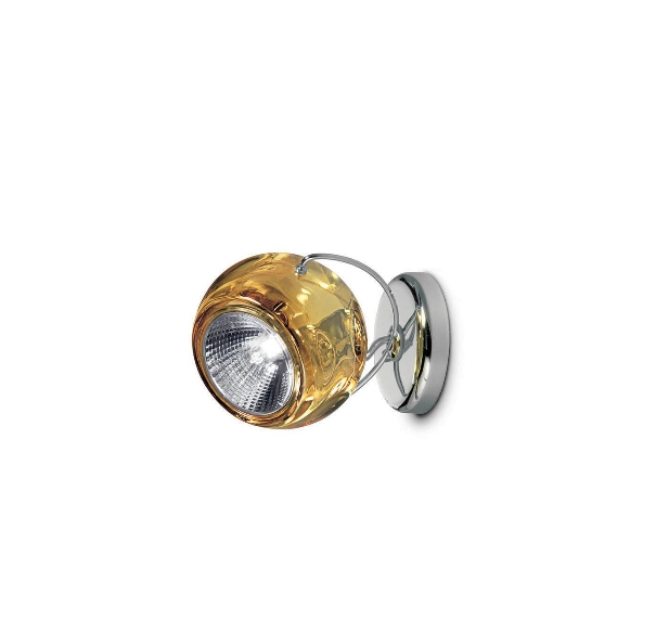 Beluga væglampe/loftlampe, rav m/hul til ledning (5712802103524)
