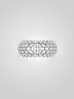 Caboche Plus Media væglampe, transparent