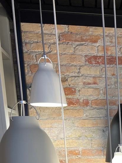 Udstillingslampe: Caravaggio Pendel hvid P1