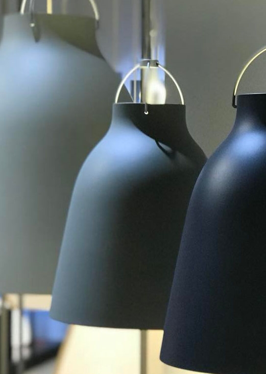 Udstillingslampe: Caravaggio Pendel mat grå 45 P1