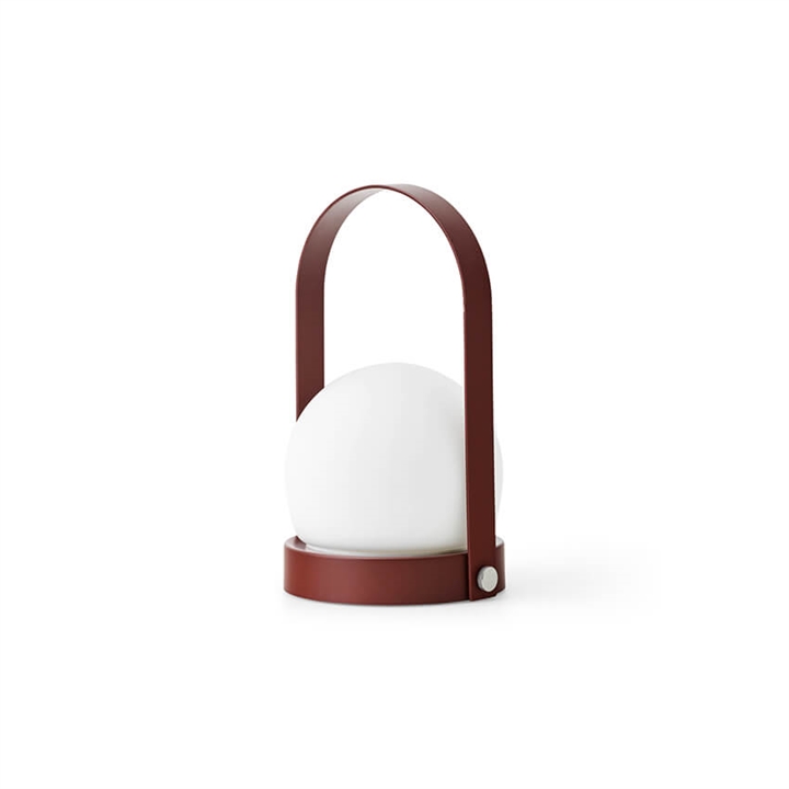 Carrie bordlampe / batterilampe, brændt rød (ny version)