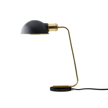 Outlet: Collister Bordlampe - Tribeca, Poleret Messing & Sort