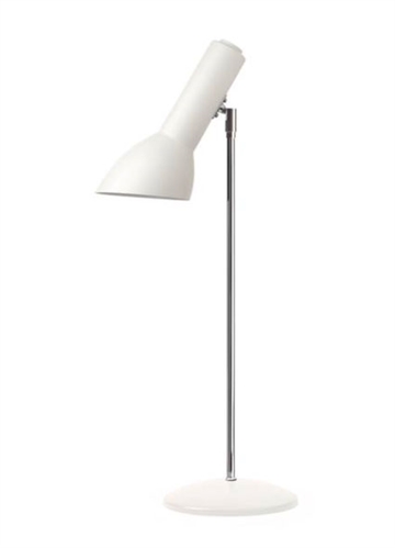 Oblique Bordlampe, hvid mat