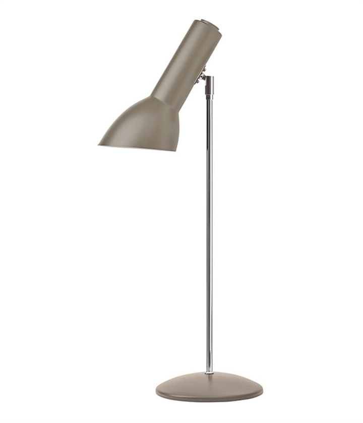 Oblique bordlampe krom, sand